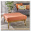 Grand repose-pieds carré de style Mid-Century