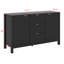 Buffet Wave Design avec 3 tablettes réglables, armoire d'entrée, 3 tiroirs et portes à fermeture en douceur-163804538