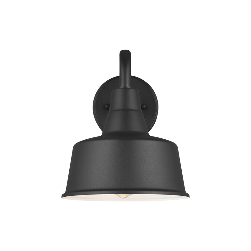 Luminaire de grange d'extérieur Blakeston, Noir, H 10 pi x l 8 po x P 8 po, Non