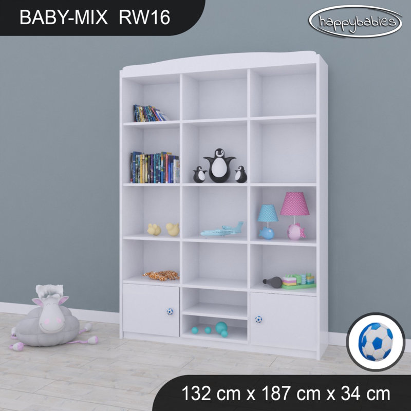 Baby Mix 187cm H X 132cm W Kids Cube, White/Blue