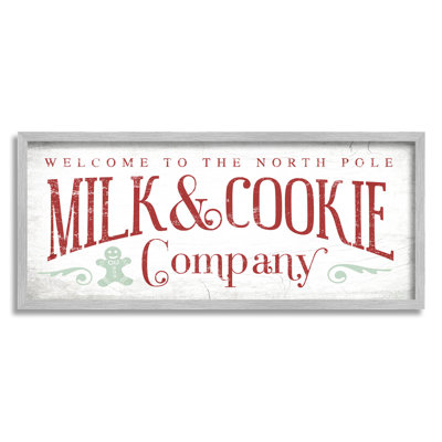 " Milk & Cookie Company Sign " Graphic Art Print