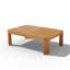 Table basse d'extérieur rectangulaire en teck