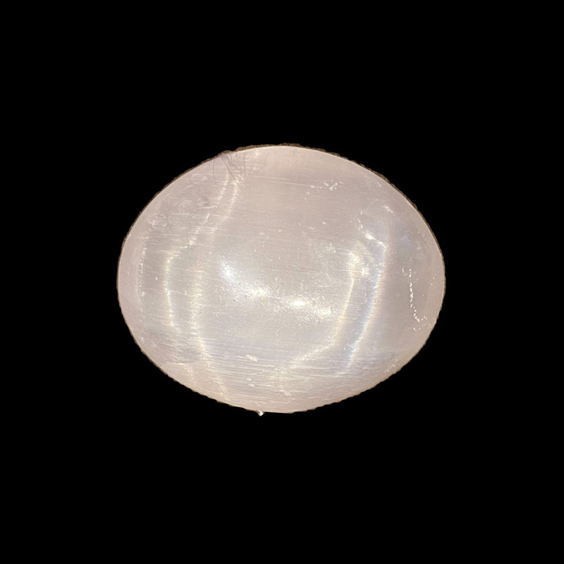 Selenite Palm Stone