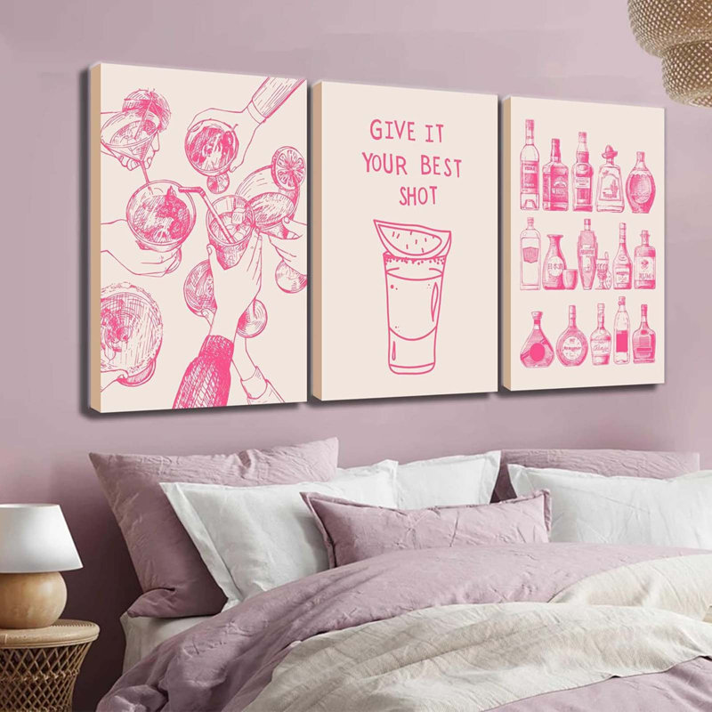 3 Piece Wrapped Canvas Print, 40 cm H x 30 cm W