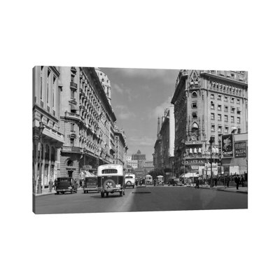 1930S-1940S the Diagonal Norte or the Avenida Roque Saenz Pena Buenos Aires Argentina 1 Piece Wrapped Canvas Wall Art