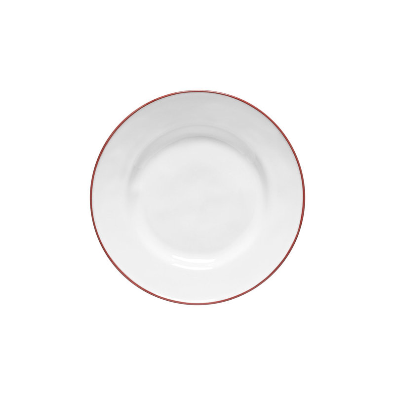 Assiette à salade / dessert Beja, Blanc / Rouge