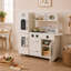 Cuisine de jeu en bois pour enfants avec tableau noir, semblant de machine à glaçons et accessoires Teamson Kids-15101463