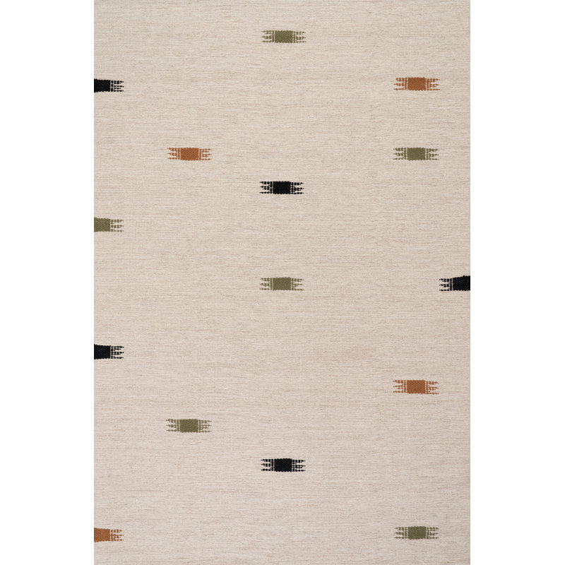 Tapis tissé à la main Carmeon Hamilton, Rectangle 4pi x 6 pi