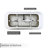 67" x 29.5" Freestanding Soaking Acrylic Single Slipper Bathtub with Reversible Drain