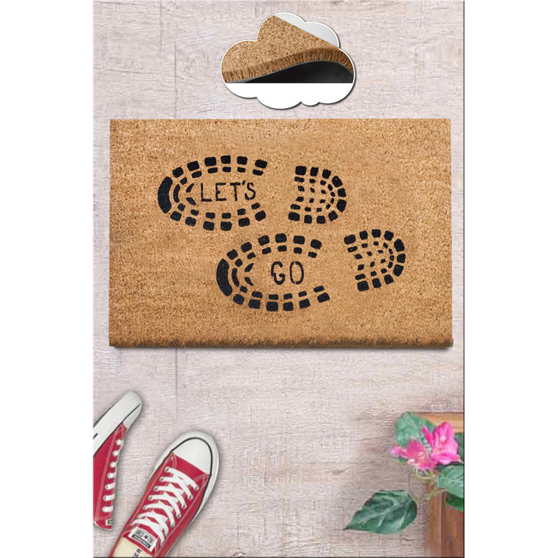 Premium 100% Coco Doormat, 15.7 x 23.6 inches | Non-Slip Underside for Safety | Machine Washable at 86°F | Eco-Friendly & Durable | Perfect for Entryways & Patios | Stylish & Functional Home Décor
