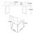 Ravindera 8 - Person Faux Marble Top Double Pedestal Base Dining Set