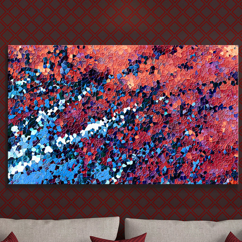 «Le SEIGNEUR est Son Nom. Amos 9: 6 ', reproduction d'art, H 28 po x l 48 po x P 1,5 po, Toile tendue