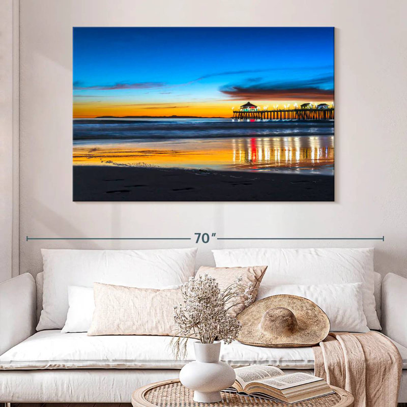 Nicci Scenic Huntington Beach Sunset, H 34 po x l 51 po