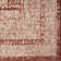 Rectangle Moroccan Machine Woven Polypropylene Area Rug in Burgundy
