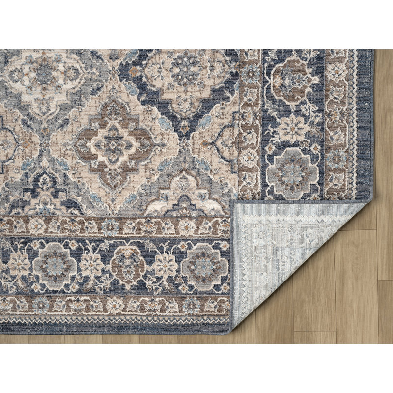 Tapis bleu 12 pi 6 po x 15 pi United Weavers Fanter