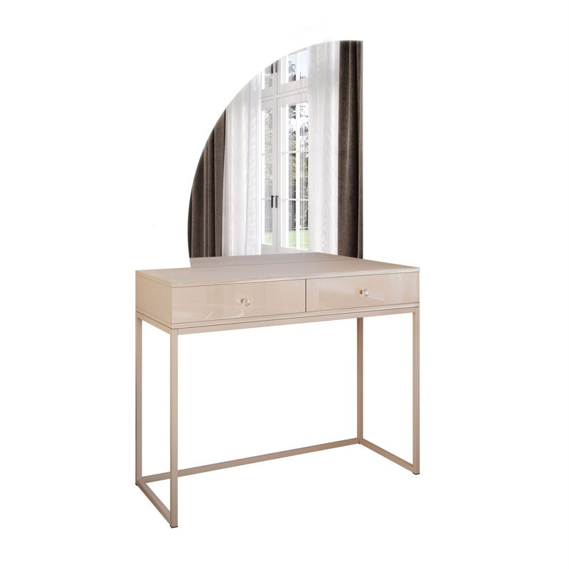 QUINNIE Dressing Table with Mirror, Cashmere