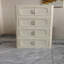 Armoire de rangement pliante de 19,69 po, 4 niveaux, bacs de rangement pliables avec porte magnétique, armoire de rangement en plastique avec roues-2011765576