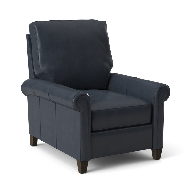 Haskins Recliner, Anilina Hunter Genuine Leather, Cobblestone, Manual