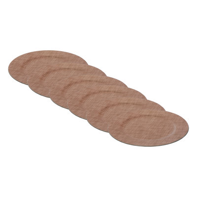 Marlee Charger Plate Textured Copper 13" - Set Of 6