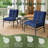 Anjelyka 21"W X 21"D Outdoor Cushions Indoor And Outdoor Seat/Back Cushion, Upgraded Filled Patio Chair Cushions-114227301-131359999