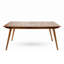 Table de salle à manger d'extérieur en bois massif