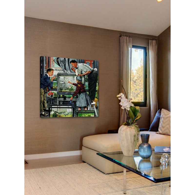 " Fish Aquarium " by Marmont Hill, 40" H x 40" W