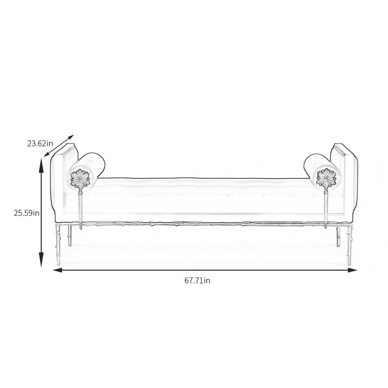 Fabric Upholstered Bench