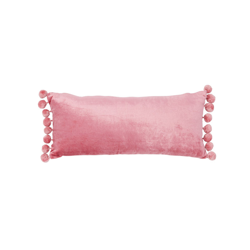 Housse de coussin rectangulaire en velours et insert Jodhpur, Prune