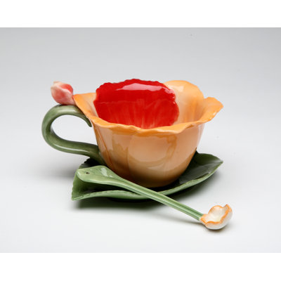 Quitman Orchid Teacup & Saucer Set