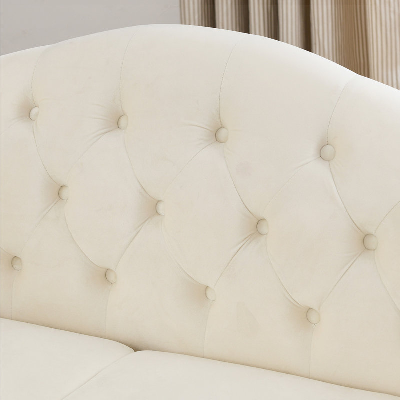 Canapé Velver, H 32 po x l 57 po x P 30 po, 2, Beige