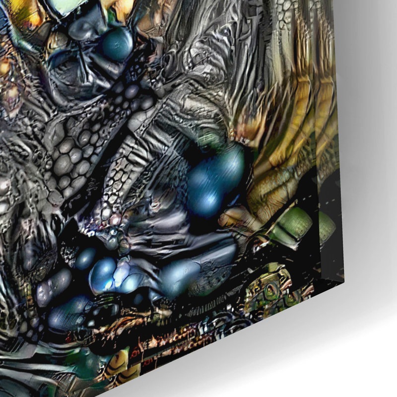 "Tlaloc Gestation" par Pierre Gavidia, H 12 po x l 16 po
