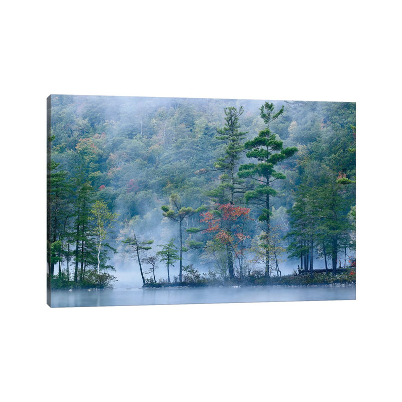 Emerald Lake In Fog, Emerald Lake State Park, Vermont by Tim Fitzharris - Wrapped Canvas Gallery-Wrapped Canvas Giclée