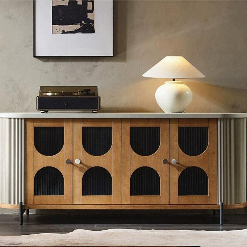 Armoire d'appoint rétro à décoration créative simple