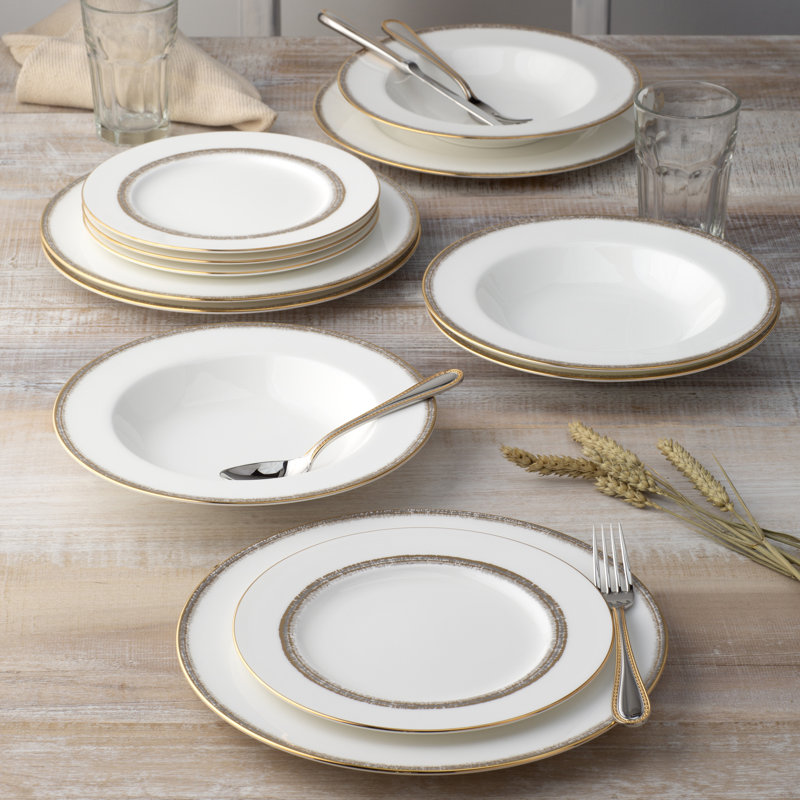 Noritake Haku 12-Piece Dinnerware Set, Service for 4