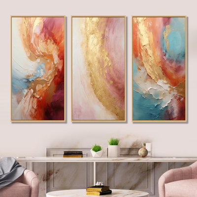 Gold Pink Desert Mirage Spiral