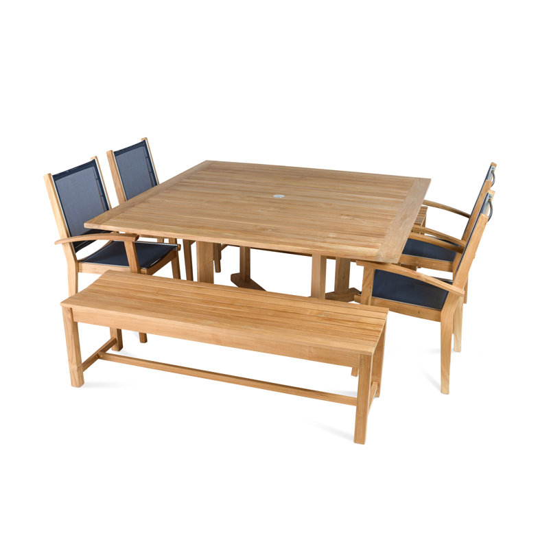 Bayhead Outdoor Square Teak Dining Table