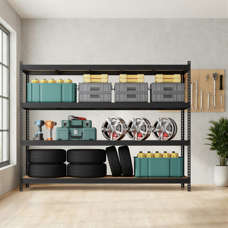 Steel Storage Rack, 183 cm H x 200 cm W x 60 cm D