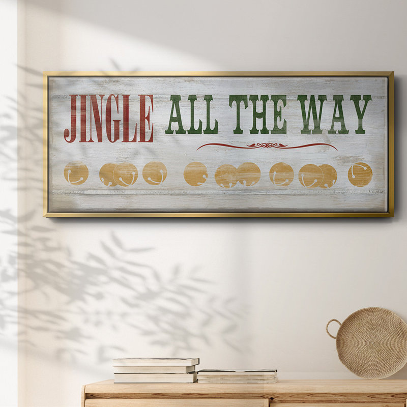 Toile encadrée «Jingle All the Way», H 24 po x l 60 po