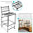 Modern Steel Wire Indoor/Outdoor Barstool - Set of 2-367714401