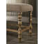 Banc en bois flotté à hauteur de comptoir avec siège en microfibre confortable et détails de garniture tendance élégants et confortables