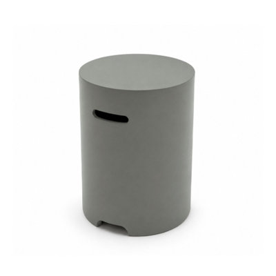 16in Propane Tank Cover Table, 20-Lb Tank Holder, Stone