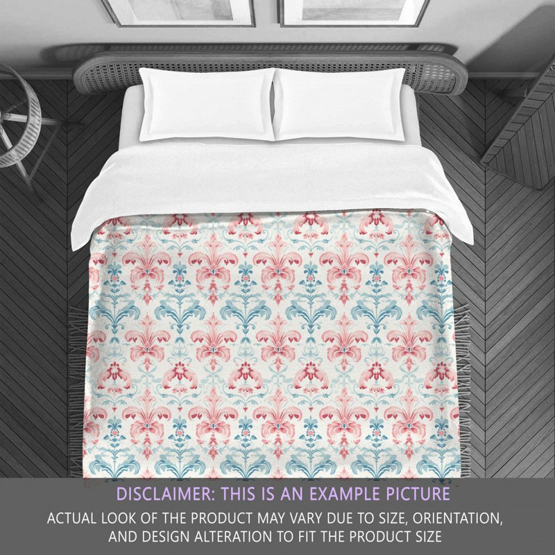 Pink Blue Bedding, Queen Comforter