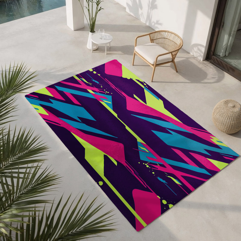 Aurora Surge Indoor And Outdoor Area Rug, Rectangle 3' x 5'