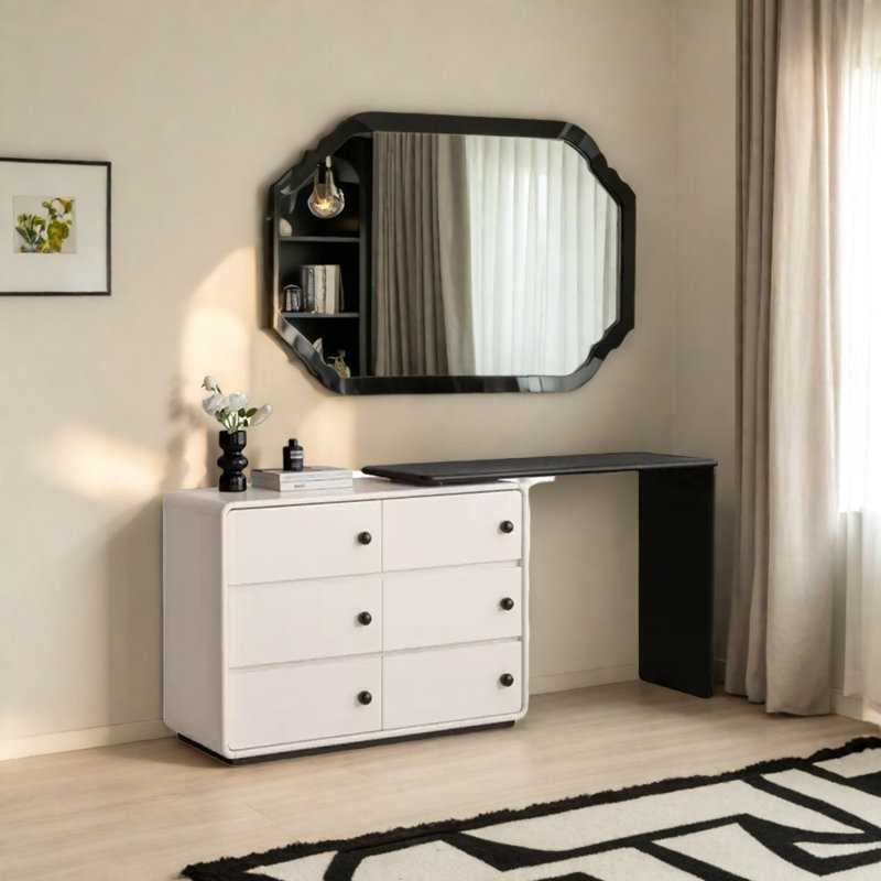 Commode simple de style crème