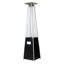 Chauffe-terrasse 48 000, dispositif anti-flamme automatique, housse imperméable et température réglable idéale pour le jardin au propane extérieur, avec roues mobiles, filet de protection supérieur idéal pour rassemblements