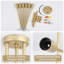 Plafonnier semi-encastré linéaire moderne à 6 lumières de style lustre spoutnik 27,56 po Eiren-741892480