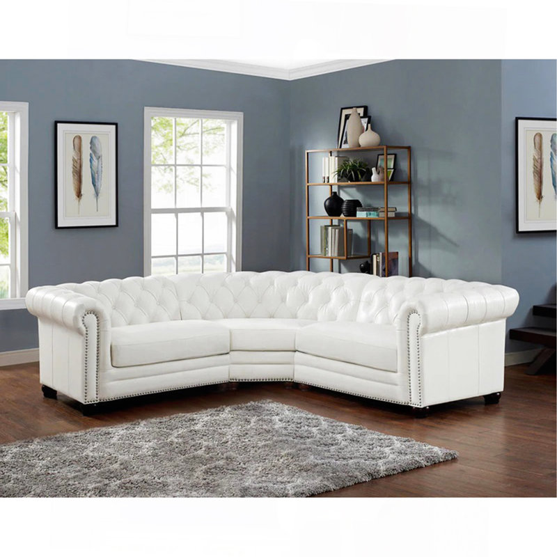 Canapé modulaire en cuir symétrique