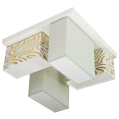 Eris Fabric Semi Flush Mount