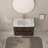 Bathroom Vanity with Sink (Dark Walnut)