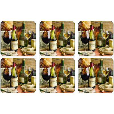 Pimpernel Artisanal Wine Coasters 4"X 4"